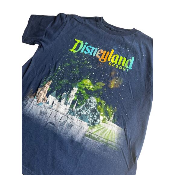 Disney Parks Kids Youth Castle Disneyland Resort Print T-Shirt Blue Size XL - Picture 4 of 4